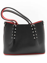 Christian Louboutin Mini Cabarock Black Leather Tote Bag Eb1225prxdu