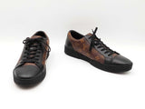 Louis Vuitton Match Up Sneakers In Monogram Coated Canvas Size 7.5 Fw0326lcrdu
