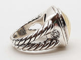 David Yurman Albion 0.925 Sterling Silver 15.0g Ring Size 7.25 Do0526oxzde