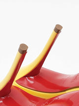 Christian Louboutin Miss Z Mules In Yellow Patent Leather Size 5.5 Fw0926orzdu