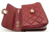 Gucci Deco Burgundy Leather Shoulder Bag Eb0626cxzde