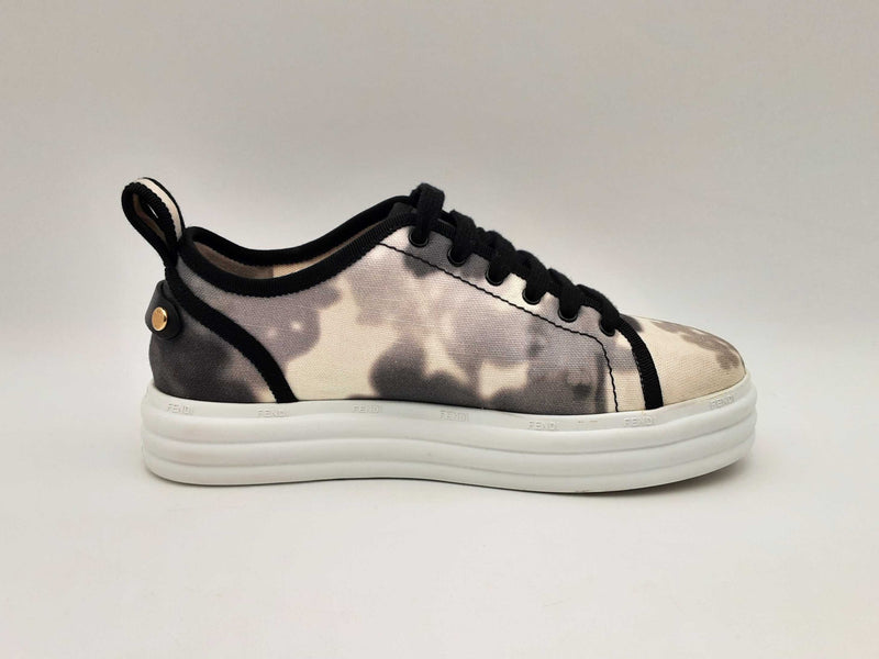 Fendi Rise Tie Dye Canvas Sneakers Size Eu 36 Us 6 Women's Fw1224lcrsa