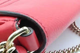 Gucci Red Leather Soho Chain Crossbody Bag Eb0926wxzsa