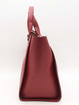 Chanel Caviar Deauville Studded Tote Red Aa0825loxzsa