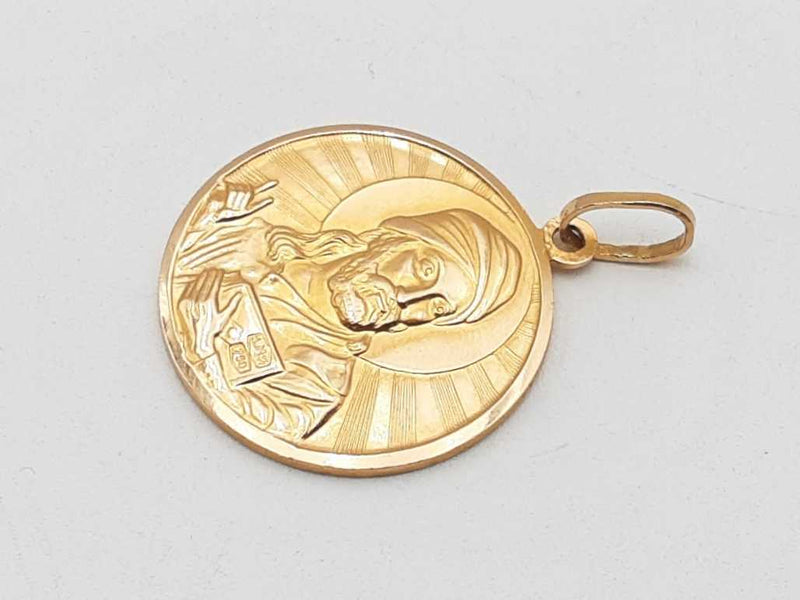18k Yellow Gold 21.7 Grams Jesus Pendant Aa0825szxsa