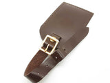 Louis Vuitton Dark Brown Leather Luggage Tag Sd1225rzde