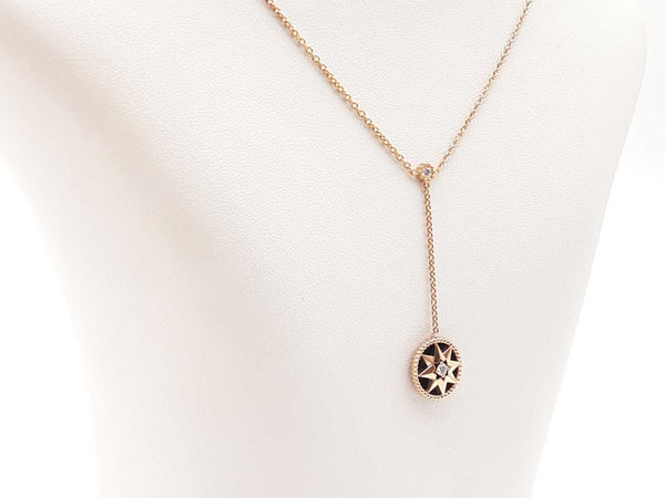Christian Dior Rose De Vents Necklace In 18k Gold 4.9 Grams 16 Inch Fw0925lxzxdu