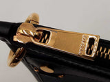 Versace La Greca Signature Coated Canvas Black & Blue Crossbody Bag Fw0725ozxdu