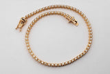 0.77cttw Diamond Tennis Bracelet In 14k Yellow Gold 5.3 Grams 7 Inch Eb0626poxsa