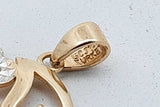 14k Tricolor Gold Heart Pendant 0.9 Grams Eb0926rrsa