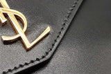 Yves Saint Laurent Black Leather Uptown Pouch Eb0626orxde