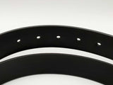 Christian Dior Dior Homme Black Leather Belt With Silver Tone Buckle Eb0724exdu