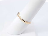 0.20 Ct Bezel-set Rose-cut Diamond & 12k Yellow Gold Solitaire Ring 1.8 Grams Size 7 Fw0925crdu