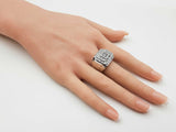 1.56 Cttw Diamond Cluster Ring In 14k White Gold 14.9g Size 9.75 Fw0626lxzxd7