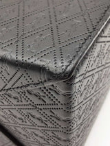 Yves Saint Laurent Take-away Top Handle Bag In Black Monogram-embossed Leather Fw026rzxdu