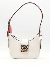 Christian Louboutin Carasky White Leather Shoulder Bag Eb1224rxzsa