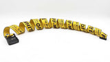 Off White C/o Virgil Abloh Industrial Belt In Yellow & Black Fw0925lxzdu