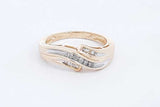 Approx. 0.17ctw Diamond Ring In 10k Yellow Gold 2.85 Grams Size 7.5 Eb0824lxzsa