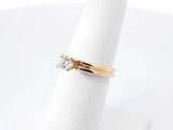 0.29 Ctw Diamond & 18k Yellow Gold Solitaire Engagement Ring 4.8 Grams Size 6.25 Fw0726izxdu