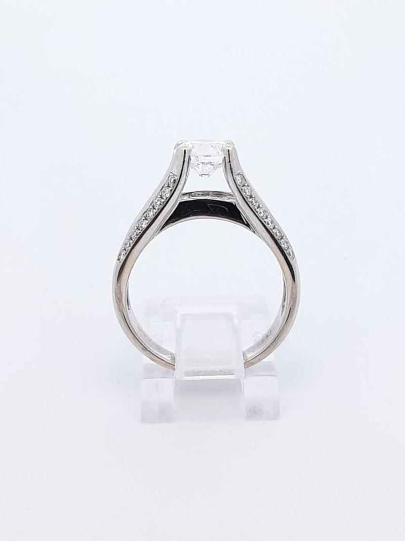 1.56 Cttw Diamond & 18k White Gold Engagement Ring 9 Grams Size 6 Fw0225lixzdu