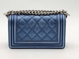 Chanel Small Boy Bag Blue Shoulder Bag Aa0425lwzxsa