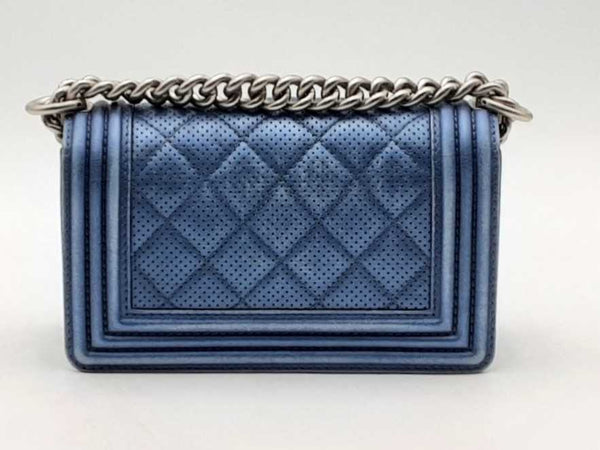 Chanel Small Boy Bag Blue Shoulder Bag Aa0425lwzxsa