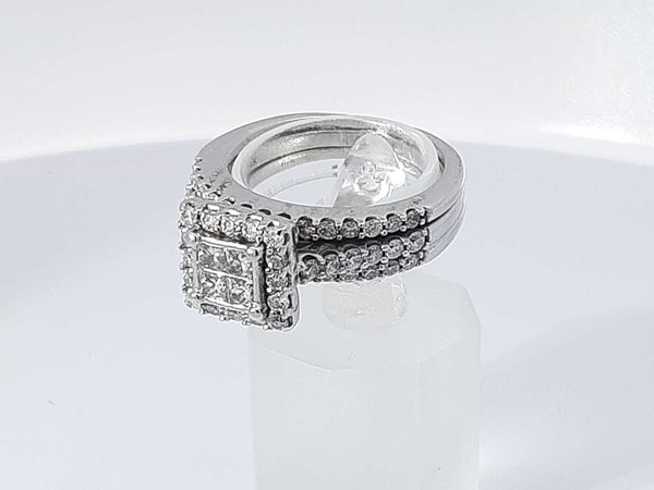 1.70 Cttw Diamond 14k White Gold Ring 8.5 Grams Size 7 Aa1025irzsa