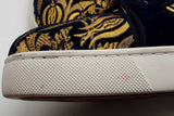 Christian Louboutin Louis Orlato Blue Velvet Sneakers Size 43.5 Eb0726lrxde