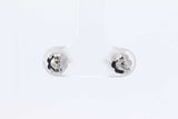 2.18ctw Lab Grown Diamond Stud Earrings In 14k White Gold 1.1 Grams Eb0723srxdu