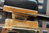 Fendi Kan U Zucca Ff Embossed Logo Shoulder Bag Eb0926pxzde