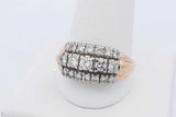 0.91cttw Diamond Ring In 14k Yellow Gold 6.1 Grams Size 9.5 Eb0326coxdu
