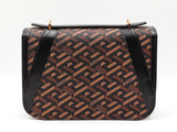 Versace Virtus V Shoulder Bag In La Greca Coated Canvas Fw0726owxdu