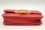 Chanel Red Quilted Lambskin Golden Class Wallet On Chain Eb0125ixzsa