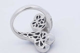 5.6cttw Diamond Ring In 14k White Gold 10.3 Grams Size 7.25 Eb0326lxxzdu