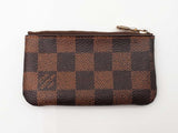 Louis Vuitton Pochette Clés Key Pouch In Damier Ebene Coated Canvas Fw0726lxzdu