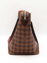 Louis Vuitton Caissa Mm Cerise Damier Ebene Coated Canvas Tote Bag Fw0625roxdu