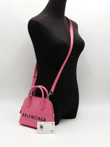 Balenciaga Ville Xxs Fuchsia Leather Bag Pink Aa0726rzxsa