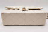 Chanel White Caviar Quilted Leather Double Flap Shoulder Bag Eb0126prxzsa