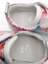 Christian Louboutin Louis Junior Spikes Floral Print Sneakers Sz 41.5 Eb926orxsa