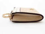 Coach Mini Skinny Sand Beige Signature Coated Canvas Id Case Do0325orde
