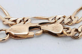 14k Yellow Gold Figaro Bracelet 5.4 Grams 8 Inch Eb0826wxzsa