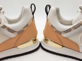 Louis Vuitton Run Away Sneakers In Damier Azur Canvas & Leather Sz 7 Fw0626lrzdu