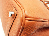 Hermes Birkin 25 Potiron Orange Togo Palladium Hardware Handbag Do1023lerxzde