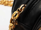 Chanel Contrast Stitch Black Tan Leather Camera Crossbody Bag Do0925lrxzde