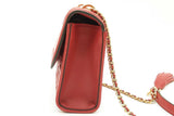 Tory Burch Fleming Red Leather Shoulder Bag Eb0726pxde
