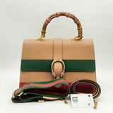 Gucci Calfskin Bamboo Web Dionysus Top Handle Hs0524lxzxsa