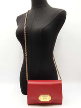 Dolce & Gabbana Welcome Shoulder Bag In Red Leather Fw0725lcrdu
