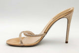 Rene Caovilla Cleo Satin Crystal Heels Size 38.5 Eb0425lxzsa