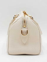 Louis Vuitton Speedy 20 In Latte & Candy Blue Giant Monogram Empreinte Leather