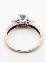 0.78 Cttw Diamond & 10k White Gold Ring With Cert 1.9 Gram Size 5 Fw1124pxzdu